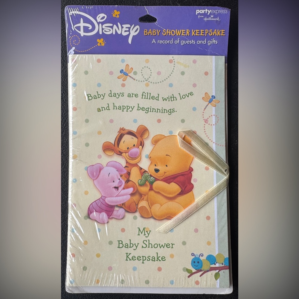 Disney x Hallmark Winnie The Pooh Baby Shower Keepsake Guest and Gift Record